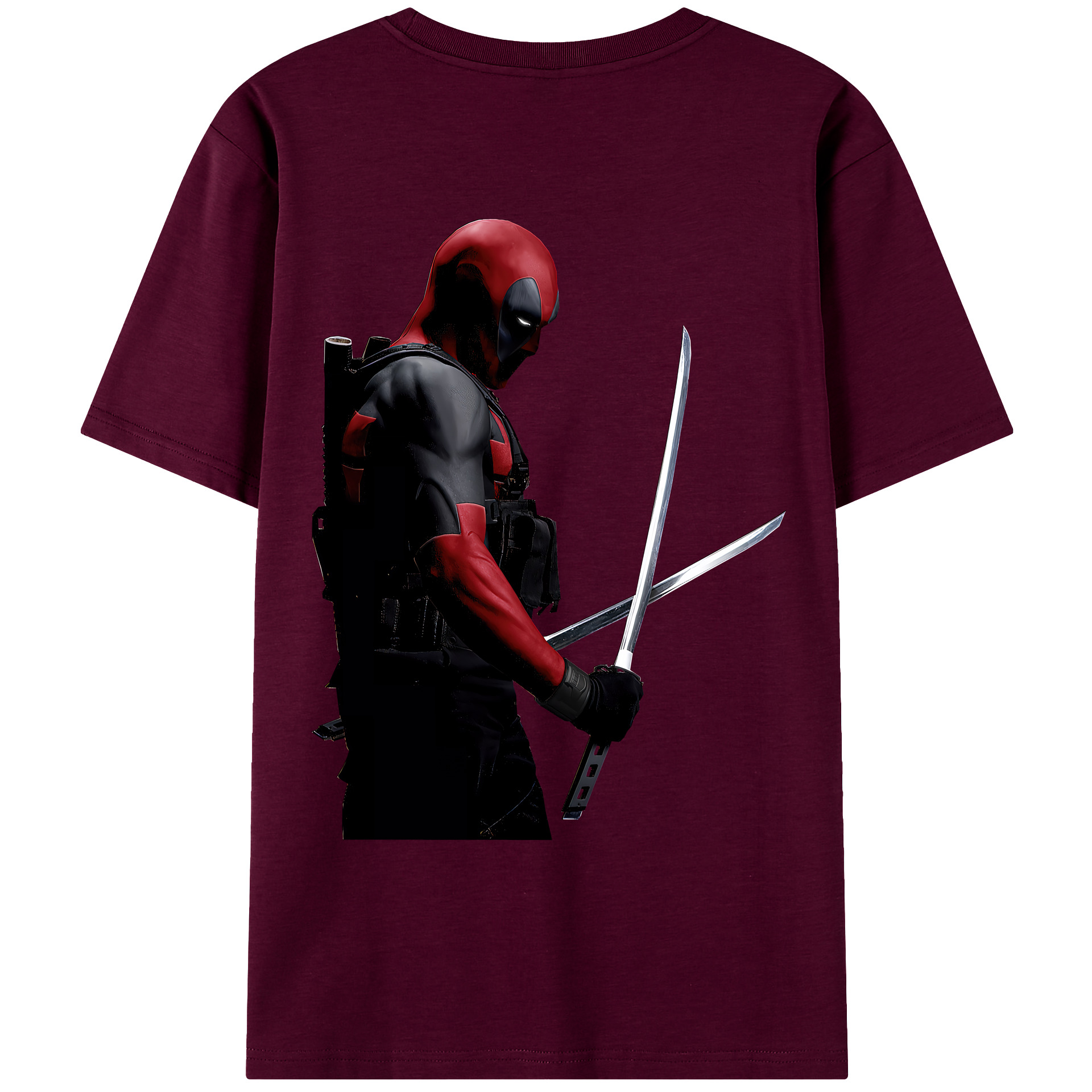 （画像用） Deadpool デッドプール レディース半袖Tシャツ(バックプリント)